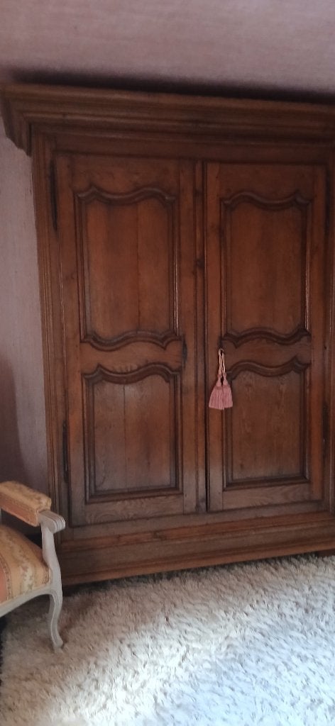 Garde robe en chêne, Ophalen, Gebruikt, Eikenhout, Met deur(en)
