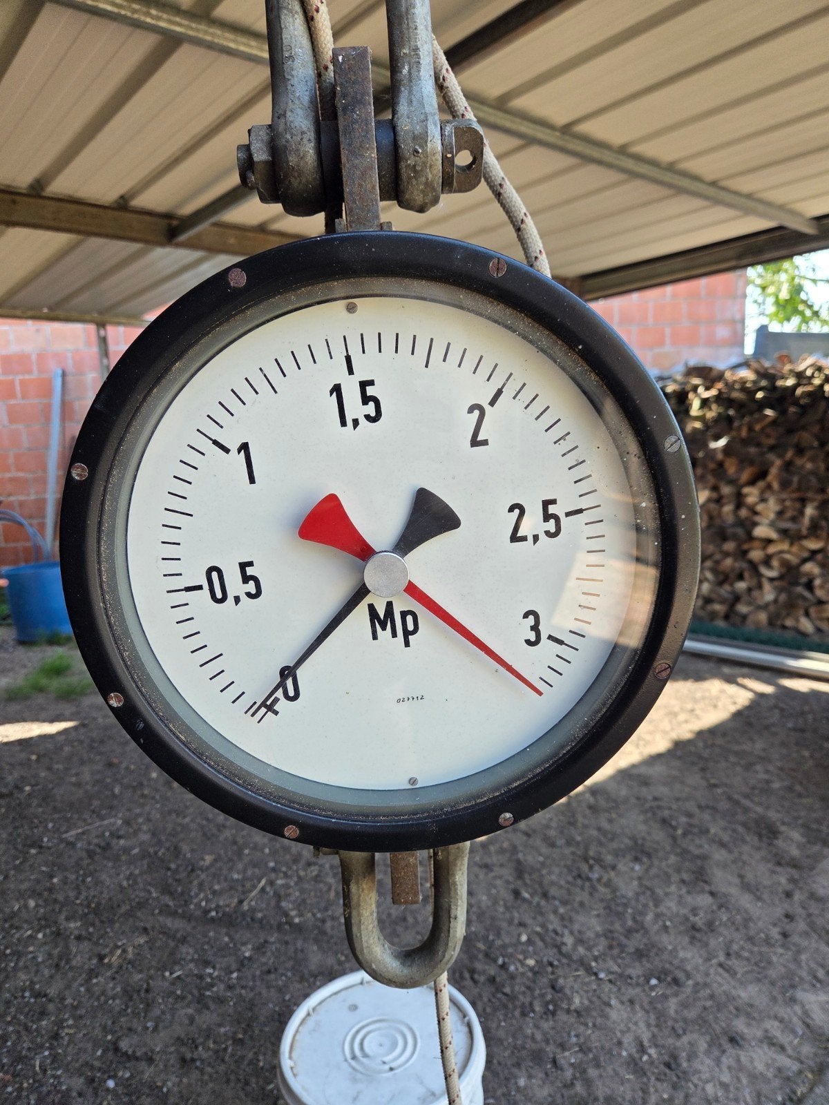 Dynamometer 3 ton, Ophalen