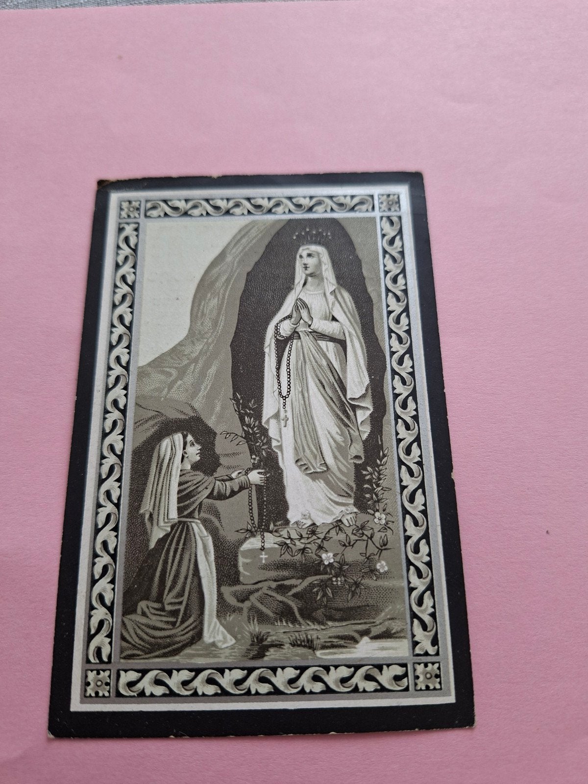 Carte de prière, Enlèvement ou Envoi, Image pieuse