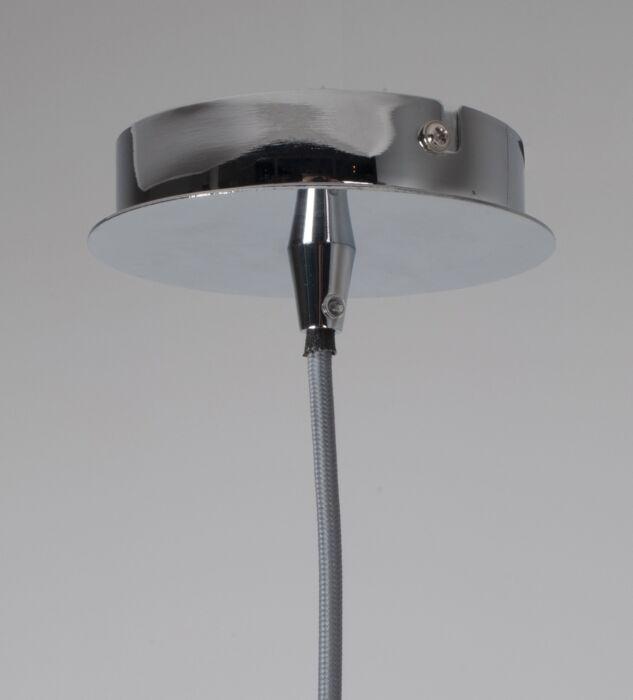 Lampe suspendue chromée Zuiver Retro '70 S 37 x 40 Ø, Moins de 50 cm, Comme neuf, Enlèvement, Métal