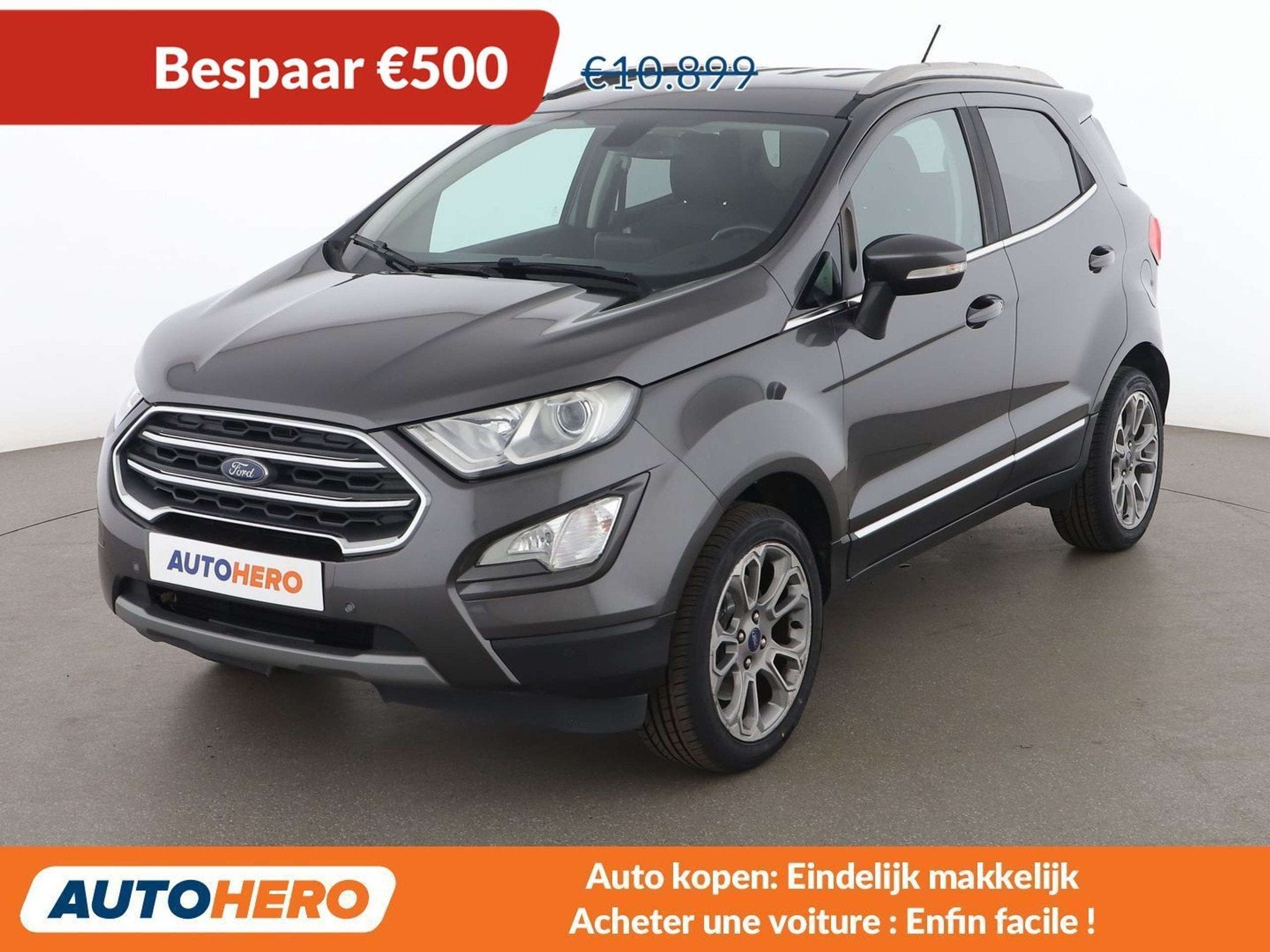 Ford EcoSport 1.5 TDCi EcoBlue Titanium, Autos, Argent ou Gris, Achat, Euro 6, Boîte manuelle