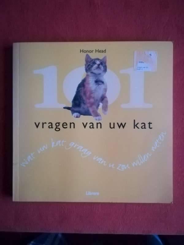 Boek 101 vragen van uw kat, Livres, Animaux & Animaux domestiques, Enlèvement ou Envoi, Utilisé, Chats, Honor Head