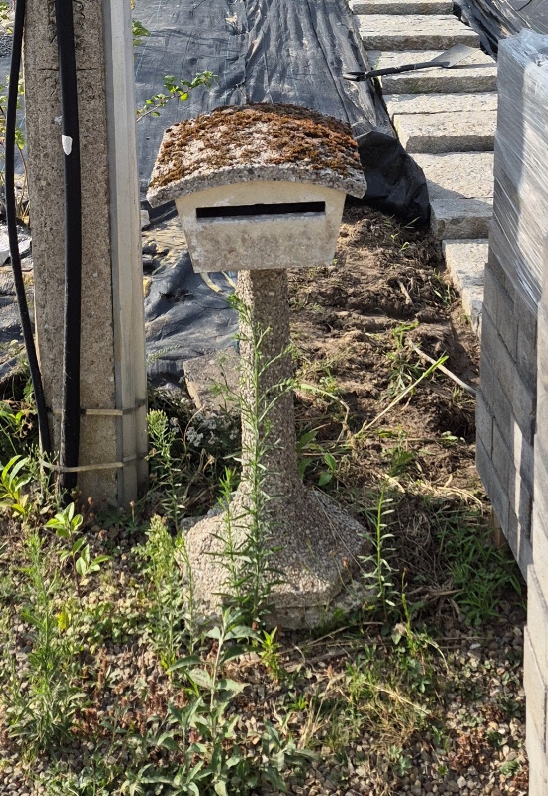 brievenbus van steen, Tuin en Terras, Ophalen
