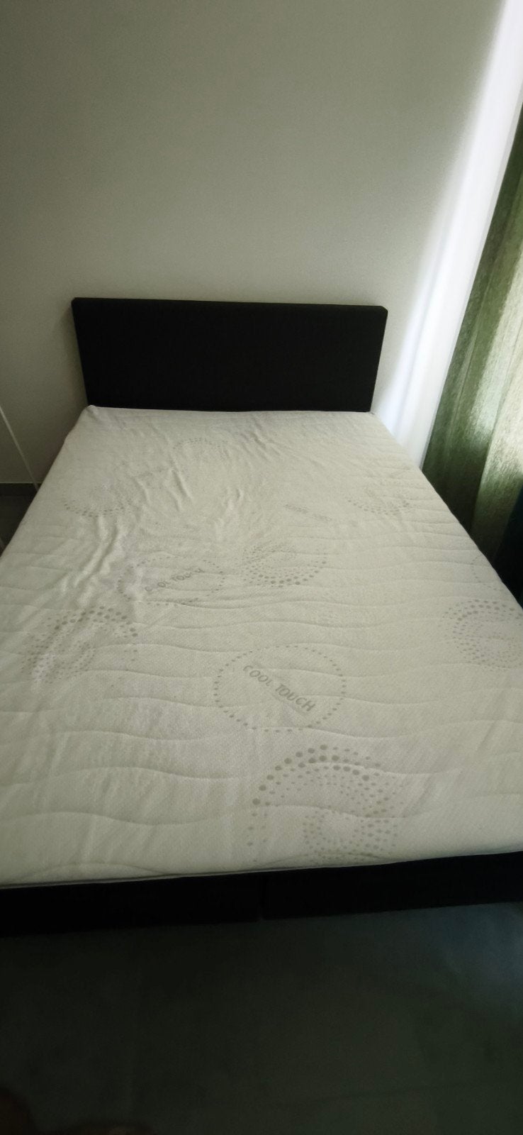 boxspring 140x200, Ophalen, Gebruikt, Zwart, 140 cm