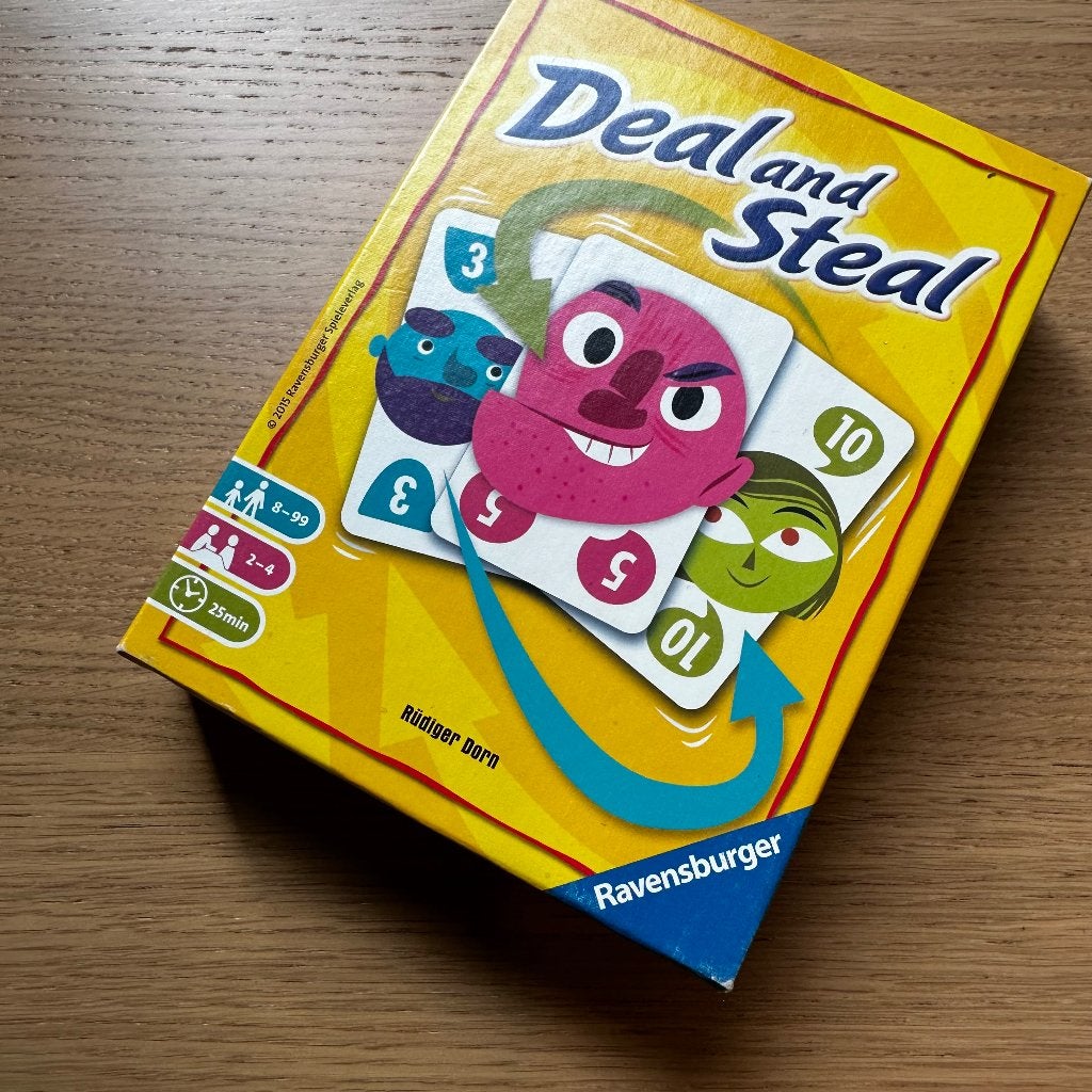 Deal & Steal kaartspel, Een of twee spelers, Ophalen, Zo goed als nieuw, Ravensburger