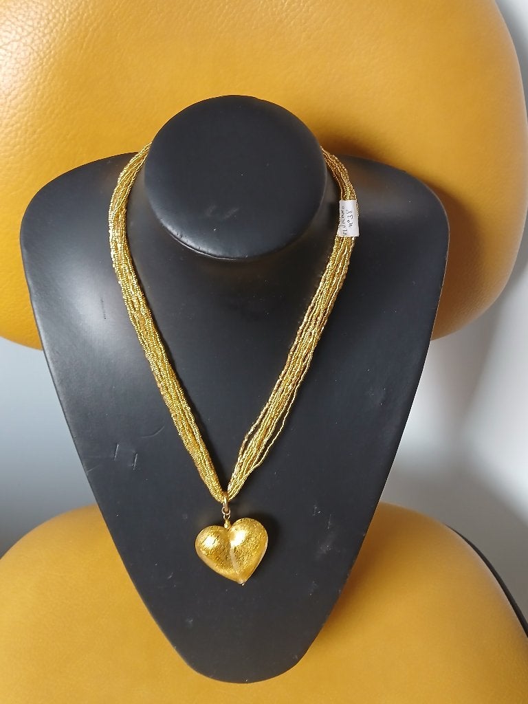 Beau collier en verre d'art, Bijoux, Sacs & Beauté, Enlèvement ou Envoi, Neuf, Autres couleurs, Autres matériaux