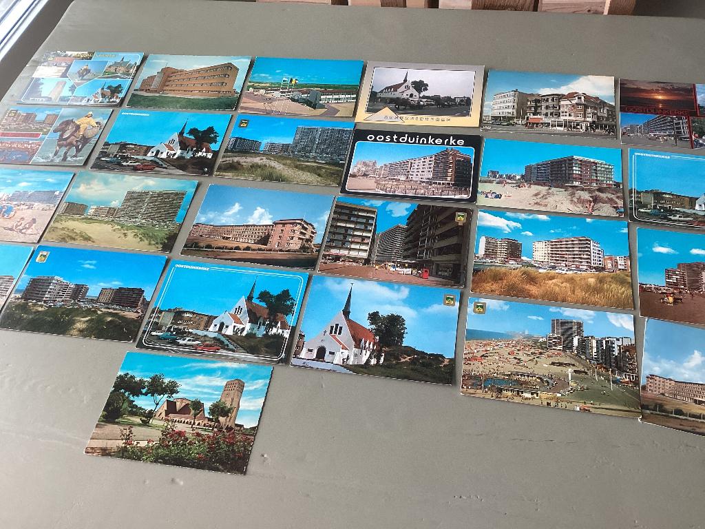 Lot van 25 postkaarten OOSTDUINKERKE kust zee, Ophalen of Verzenden, 1980 tot heden, Gelopen, West-Vlaanderen