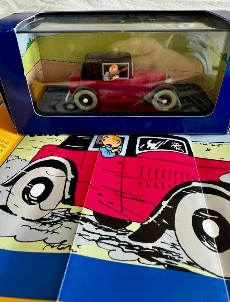 Kuifje auto 1:43 de spider coupé uit het gebroken oor, Enlèvement ou Envoi, Tintin, Comme neuf