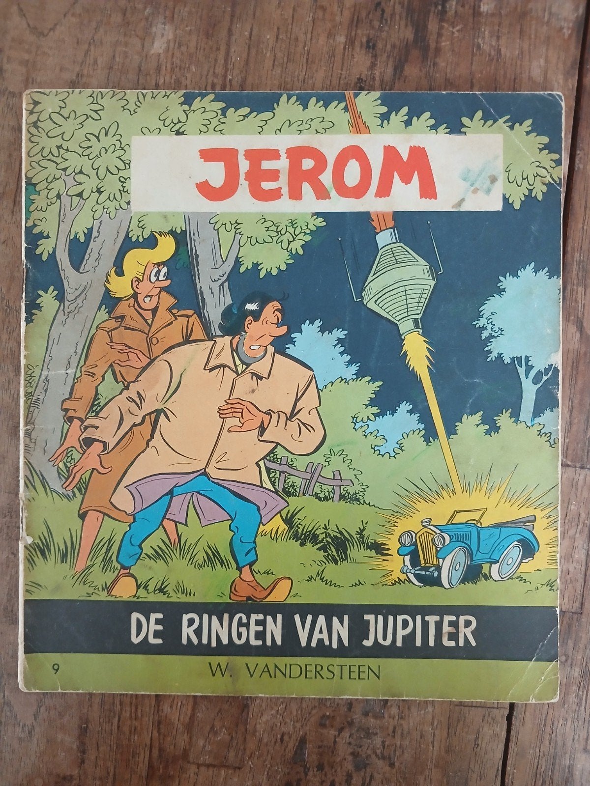 Jerom De ringen van Jupiter eerste druk, Enlèvement, Utilisé