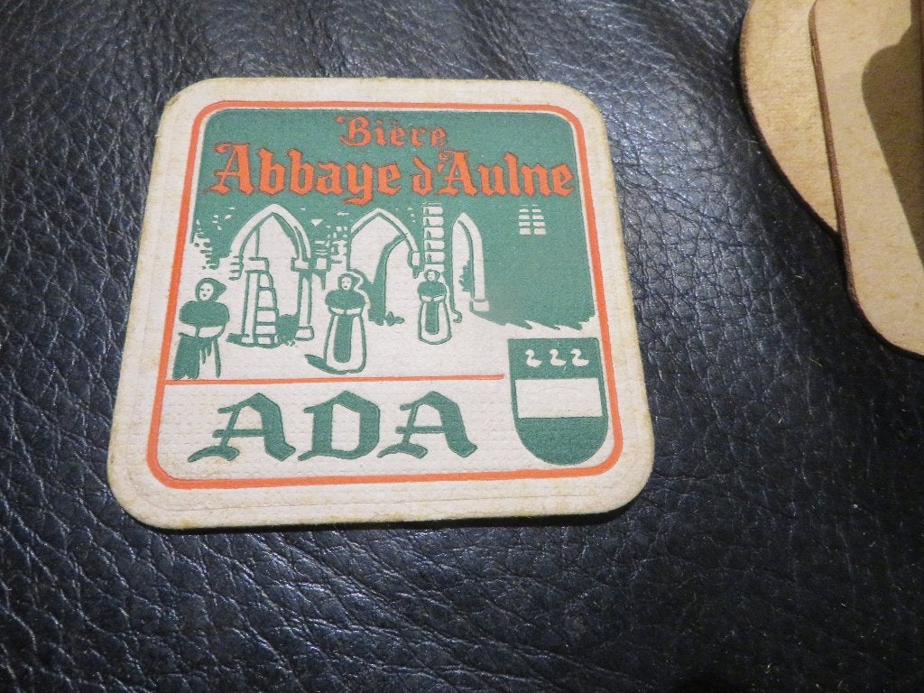 bierviltje biere abbaye d,Aulne ADA, Verzamelen, Ophalen of Verzenden, Zo goed als nieuw, Viltje(s), Overige merken