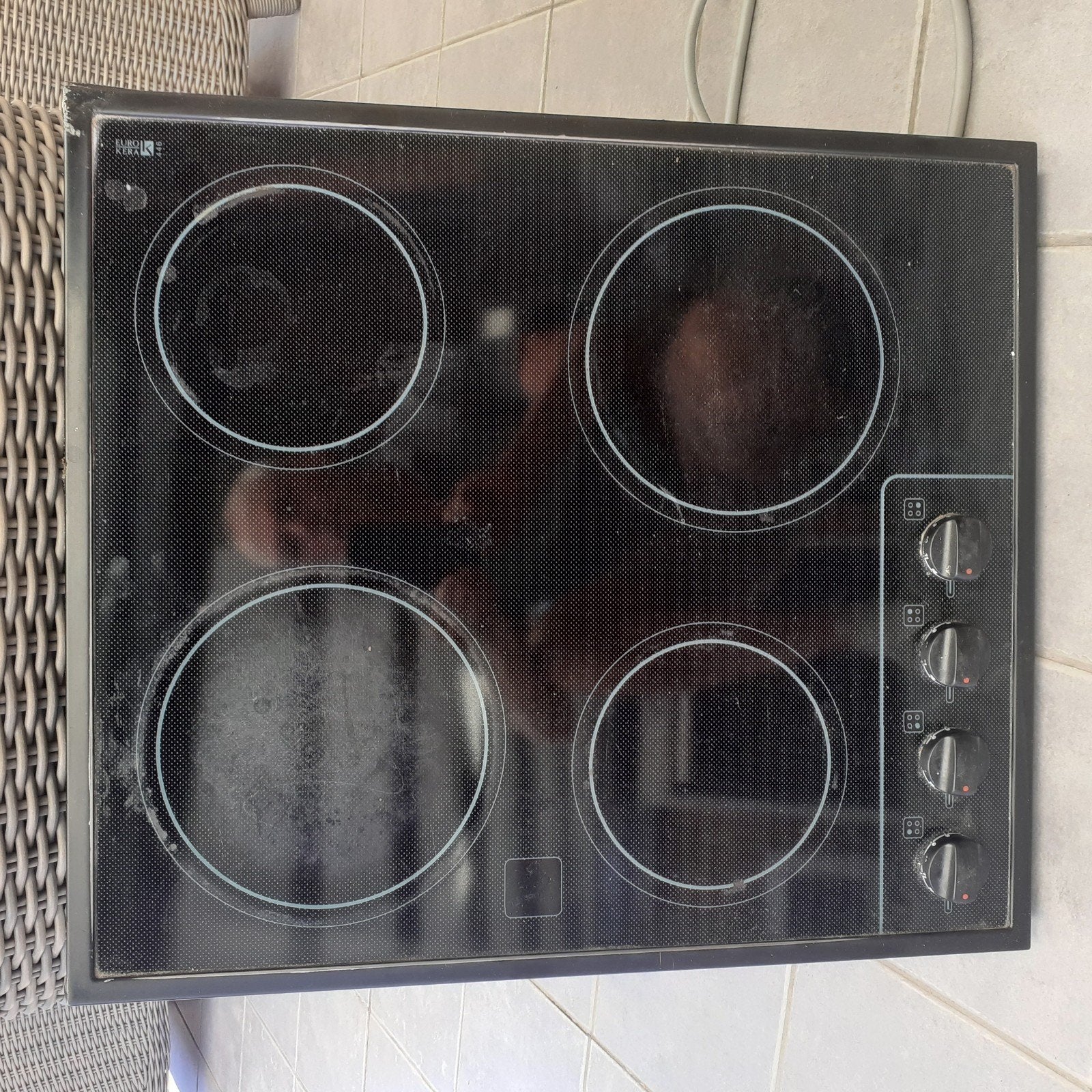 inbouw kookplaat, Ophalen, Halogeen, Gebruikt, 4 kookzones