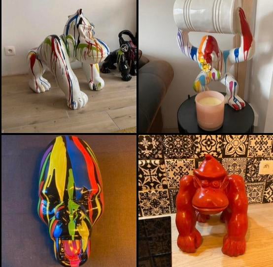 Lot de gorilles resine, Enlèvement