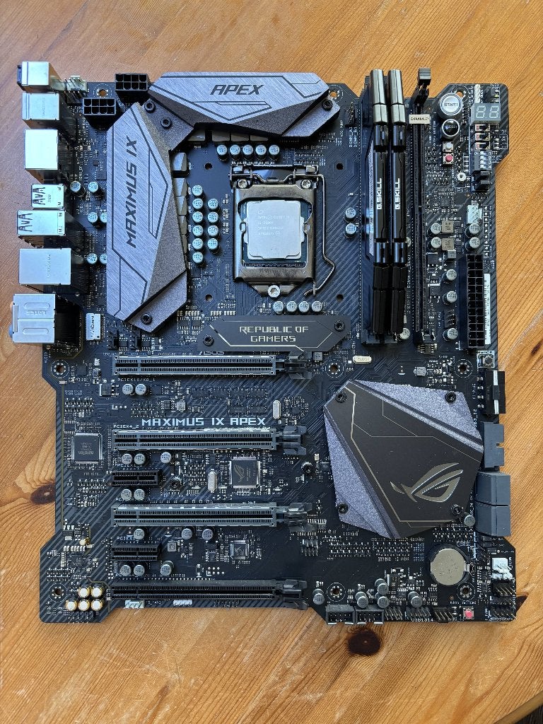 Asus Maximus IX + 7600k + 16GB RAM, Computers en Software, Moederborden, Ophalen, Gebruikt, LGA 1151, DDR4