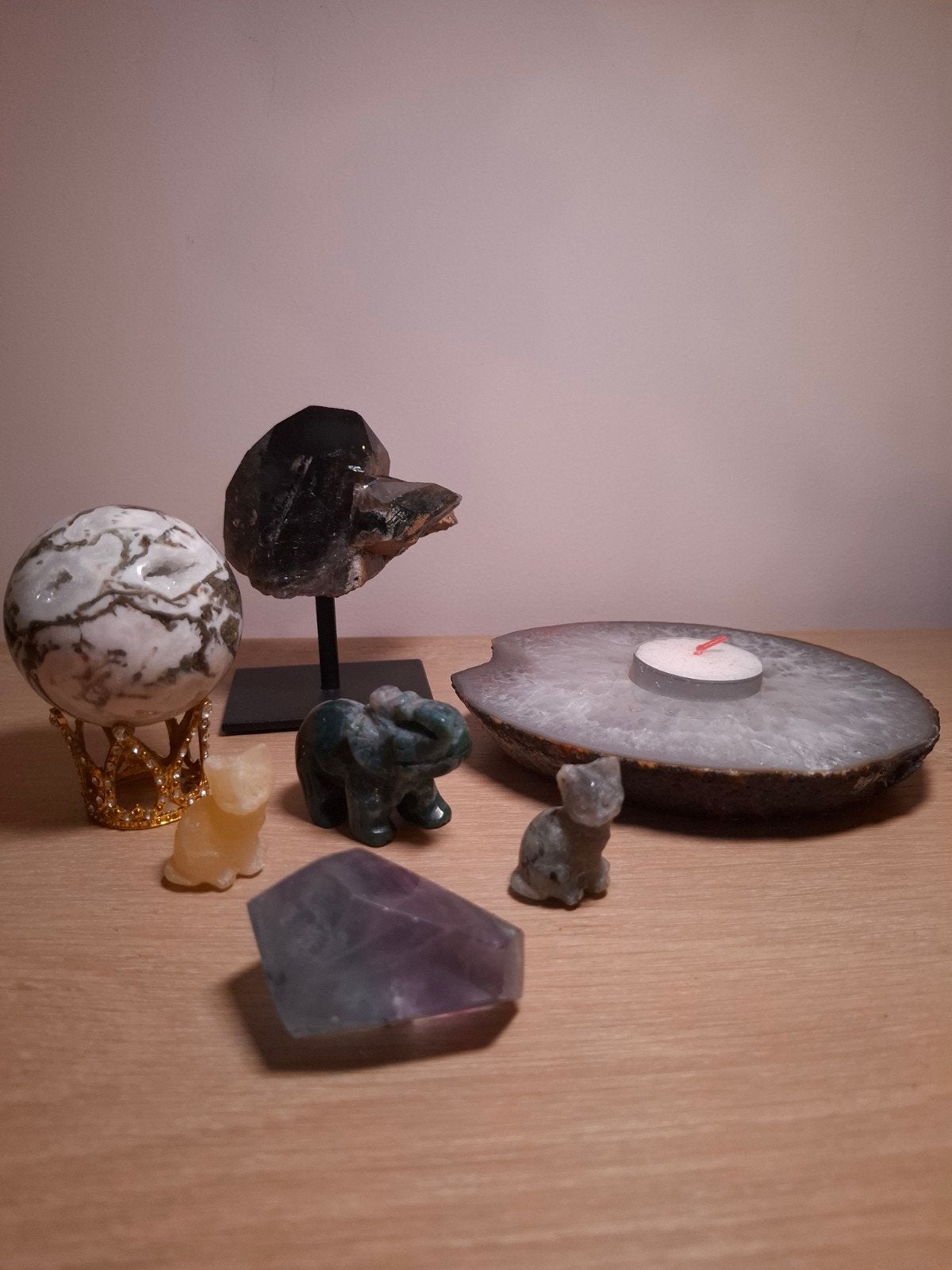 Mineralen- en edelstenenset – 7 stuks, Verzamelen, Ophalen of Verzenden, Mineraal