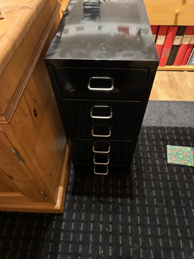 Kantoormeubilair en accessoires, Ophalen, Gebruikt, Zwart, Leer