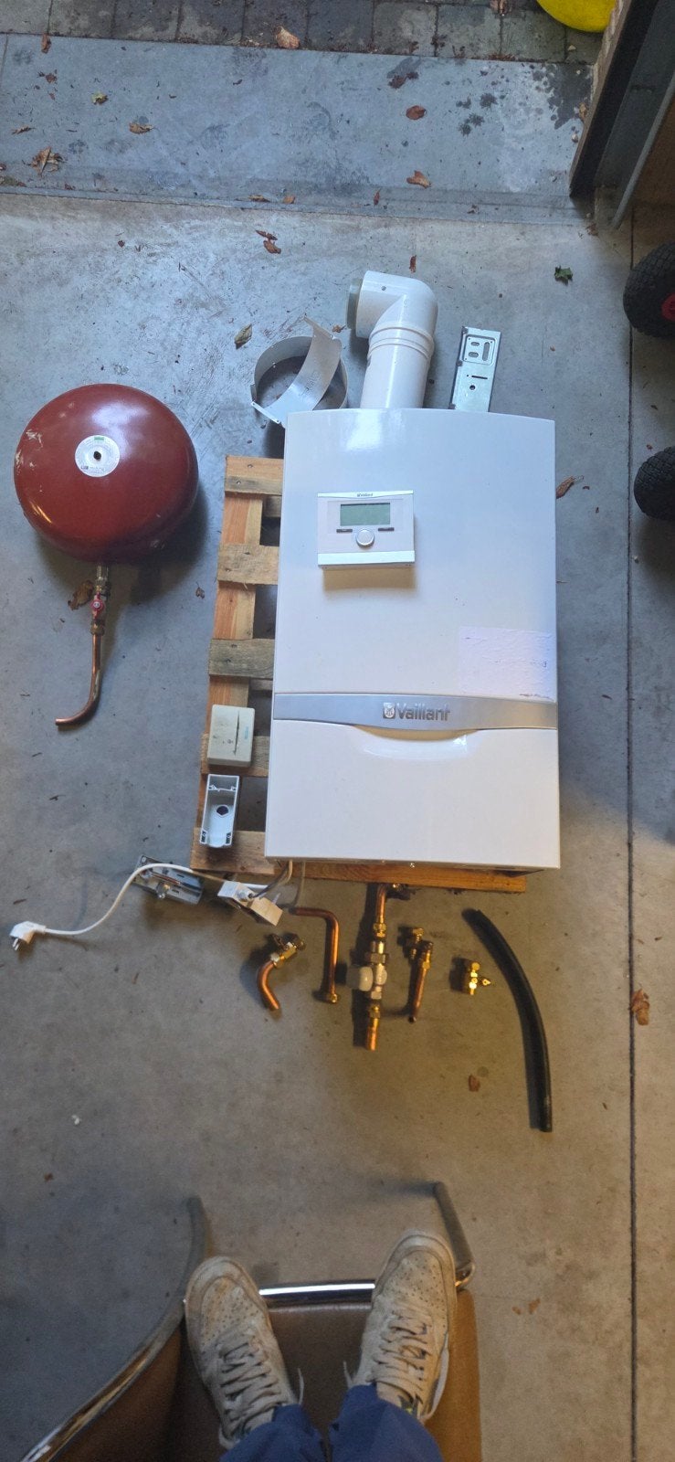 Vaillant combi ketel condens + toebehoren  bouwjaar 2013, Bricolage & Construction, Chauffe-eau & Boilers, Enlèvement