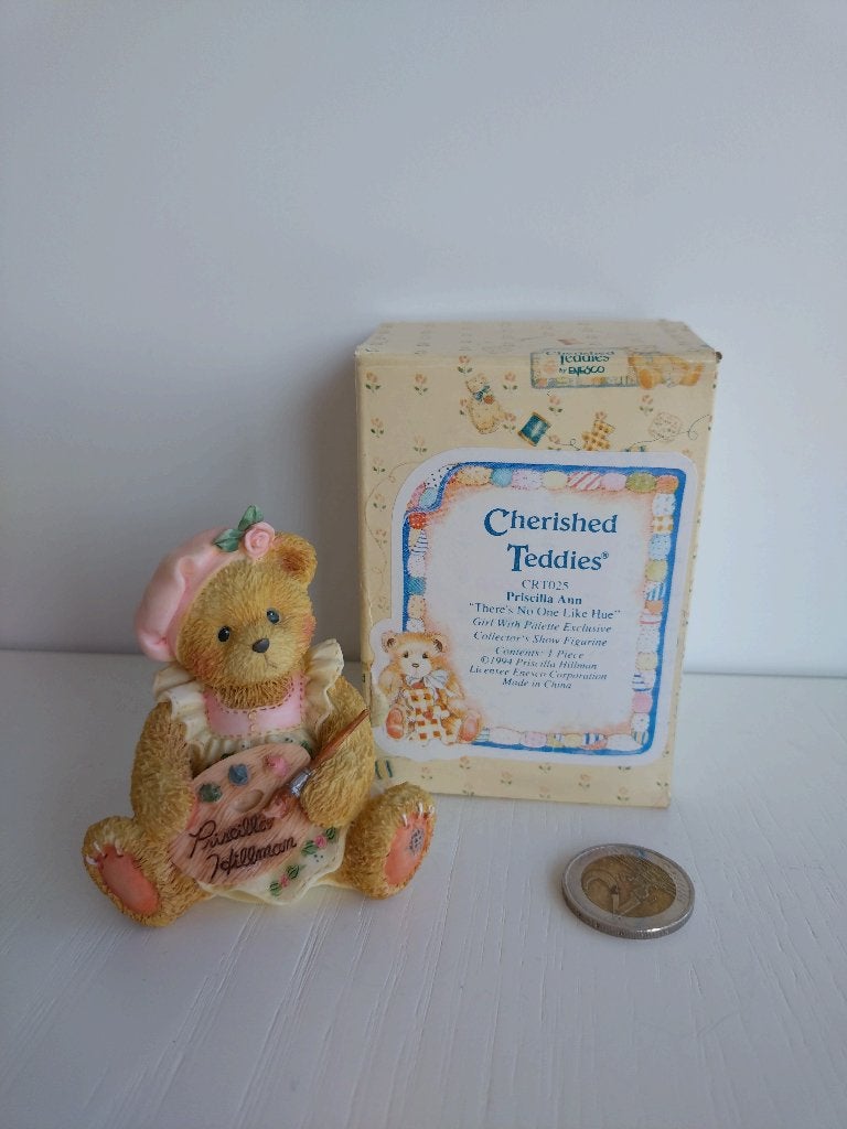 Cherished teddies - Priscilla Ann, Collections, Ours & Peluches, Enlèvement ou Envoi, Comme neuf, Statue, Cherished Teddies