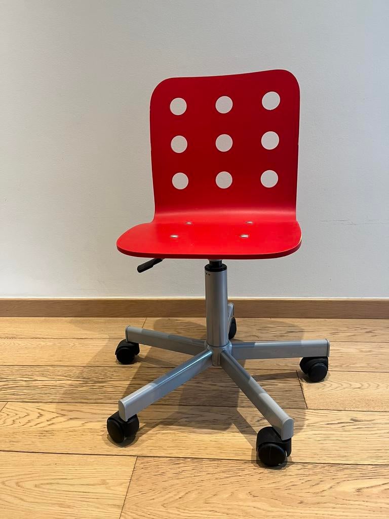 Chaise de bureau pour enfants Ikea, Enlèvement, Utilisé, Rouge, Chaise de bureau