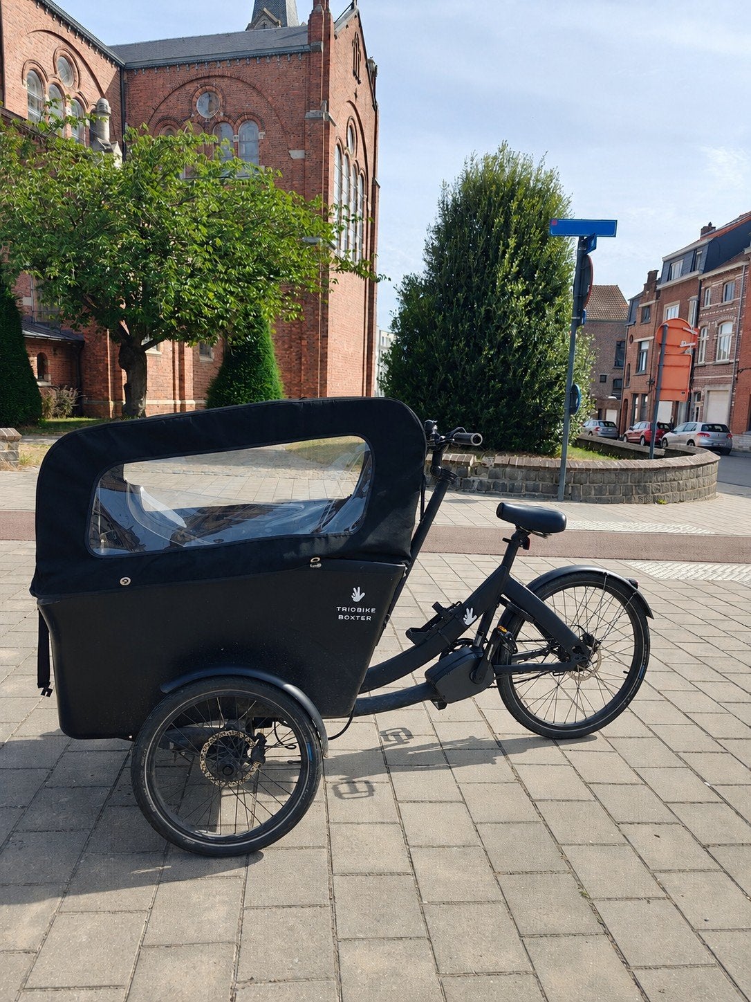 Triobike Boxter E Mid Drive 2022 – Topstaat – Brose – 4 zitp, Vélos & Vélomoteurs, Enlèvement, Utilisé, 4 enfants ou plus, Électrique