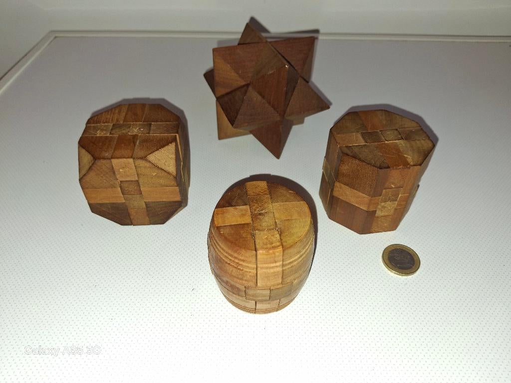 Vintage houten puzzelcollectie | PUZZLE 3D, Antiek en Kunst, Antiek | Speelgoed, Ophalen of Verzenden