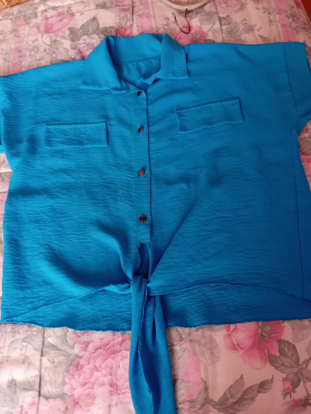 Blouse sans manche  taille 42-44, Kleding | Dames, Ophalen of Verzenden, Blauw