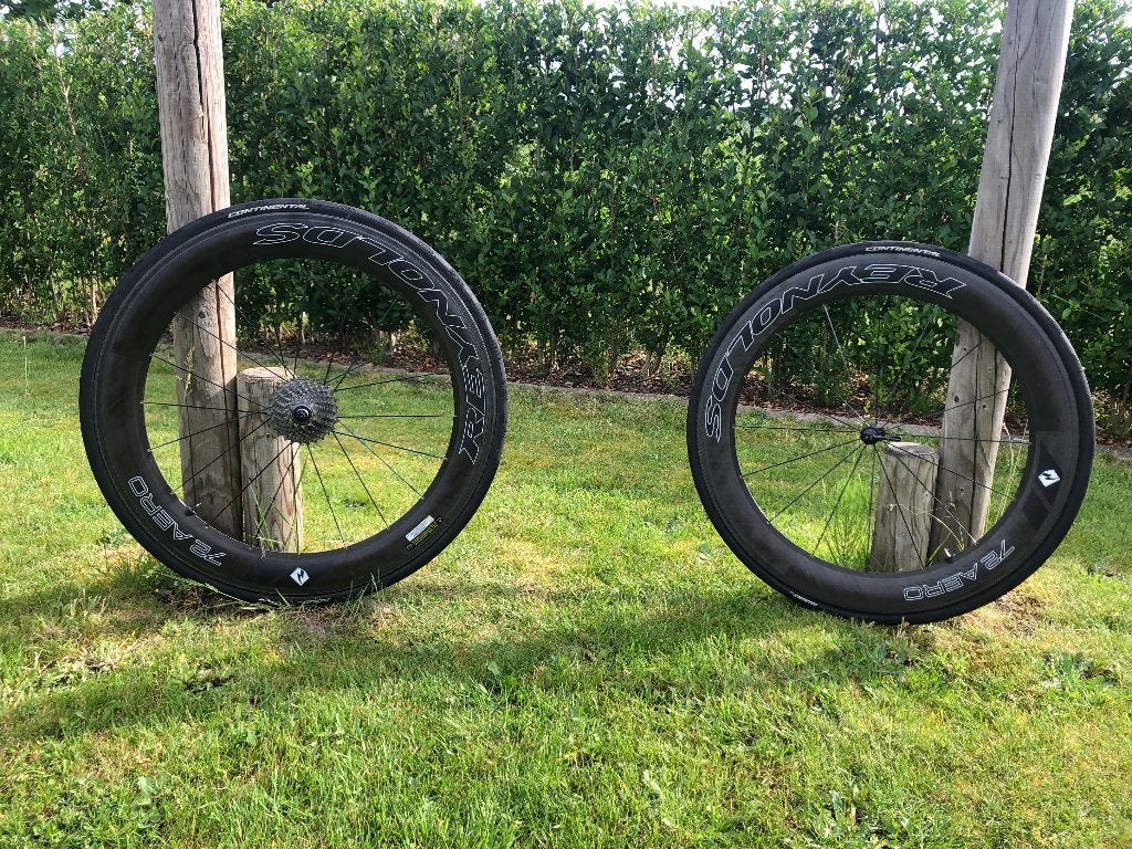Carbon Wielset Reynolds 72mm  tijdrit triatlon (velgrem), Fietsen en Brommers, Fietsonderdelen, Ophalen, Tijdrit-/triatlonfiets