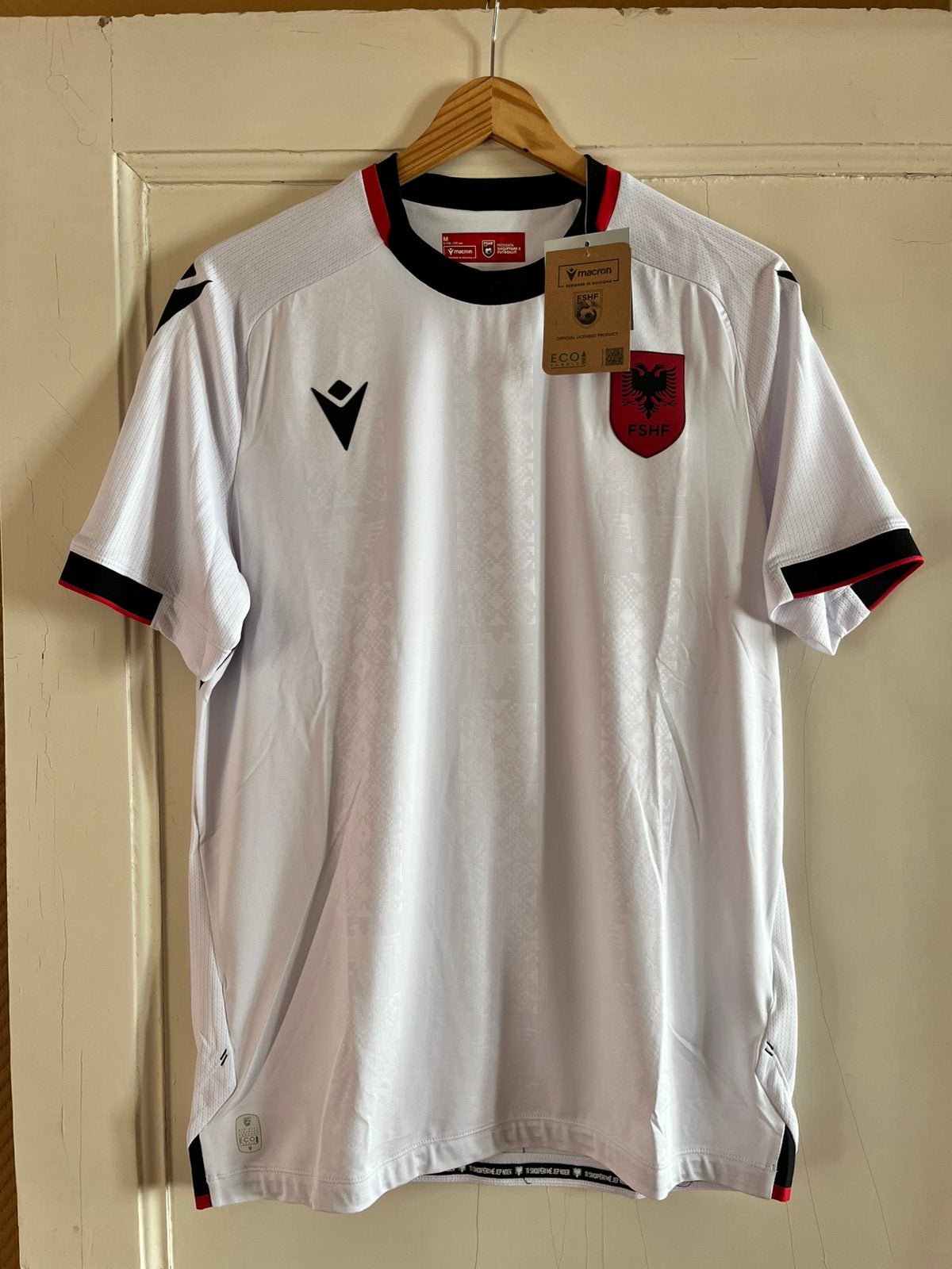 Maillot de football national FSHF Albanie, Taille M, Enlèvement ou Envoi, Neuf, Maillot