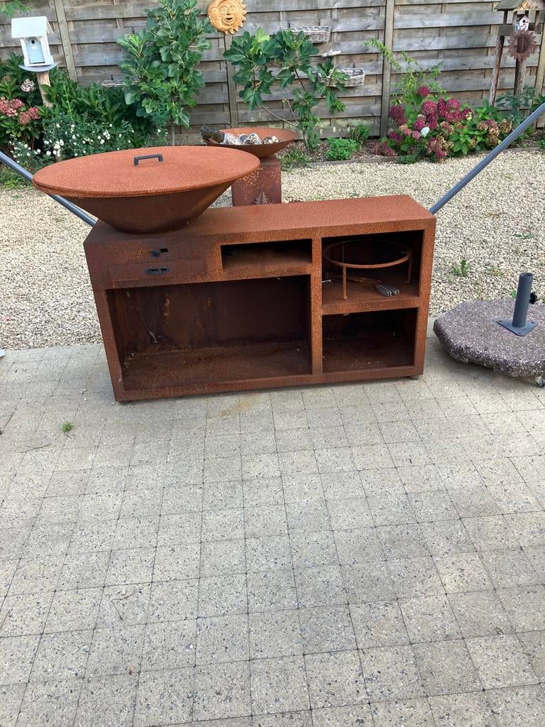 BBQ T&T DesignFire Flame Flame, Ophalen, Nieuw, Houtskool, Vrijstaand