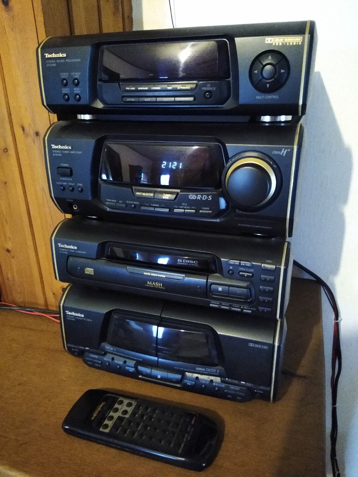 Technics stereo-toren, Ophalen, Zo goed als nieuw, Dvd-speler, Losse componenten