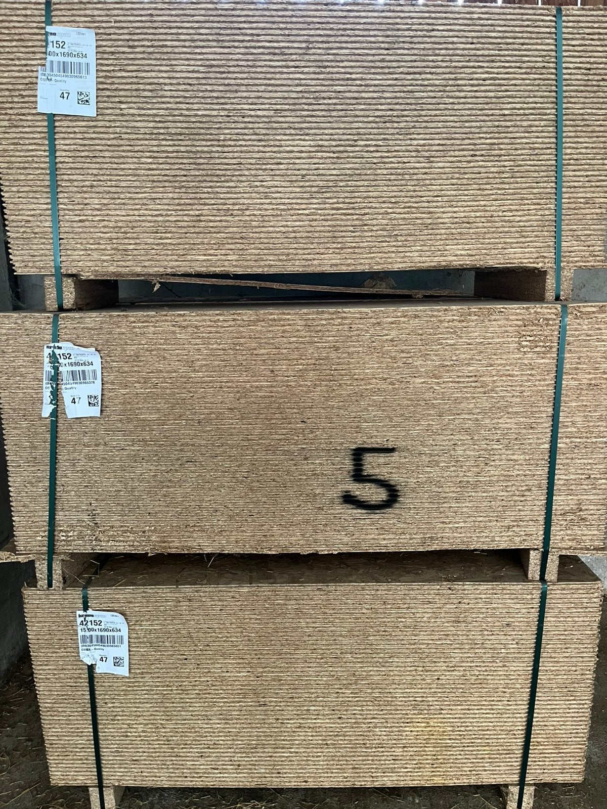 OSB platen met tand en groef, Doe-het-zelf en Bouw, Ophalen, Zo goed als nieuw