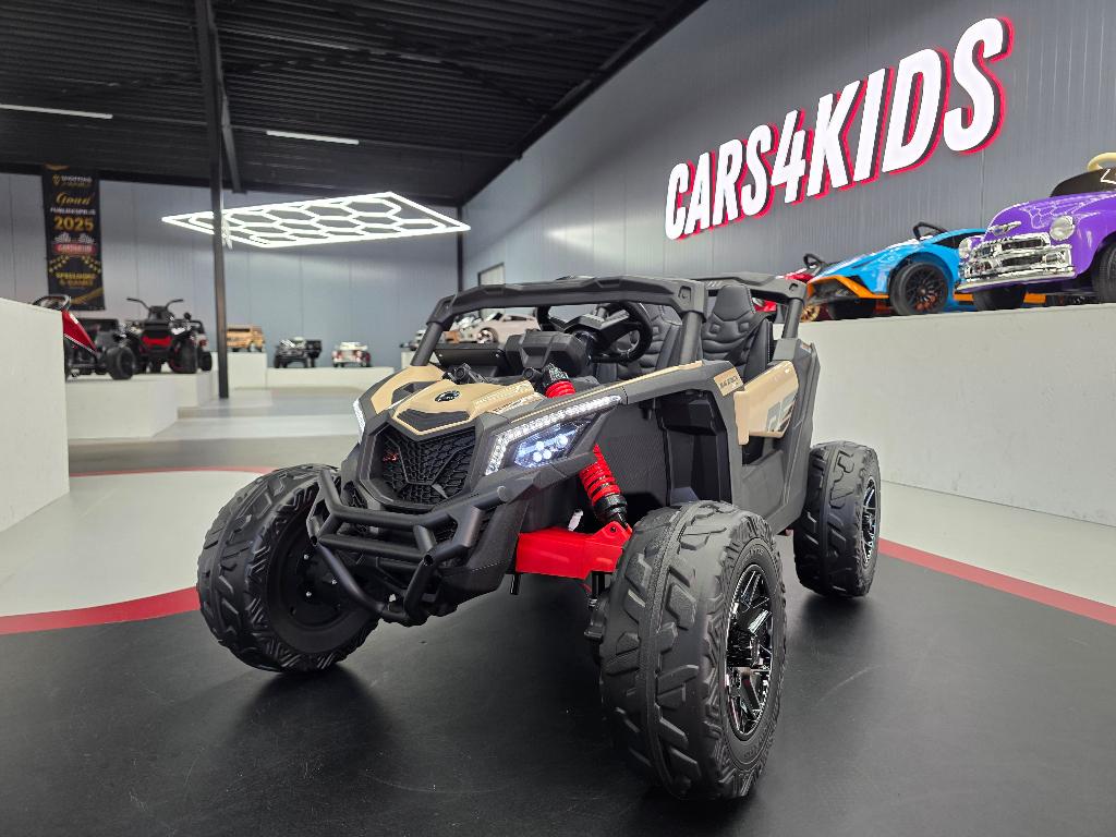 Kinder Buggy Can Am - 4 motoren - soft start - leren zit -RC, Enlèvement ou Envoi, Neuf, Télécommande