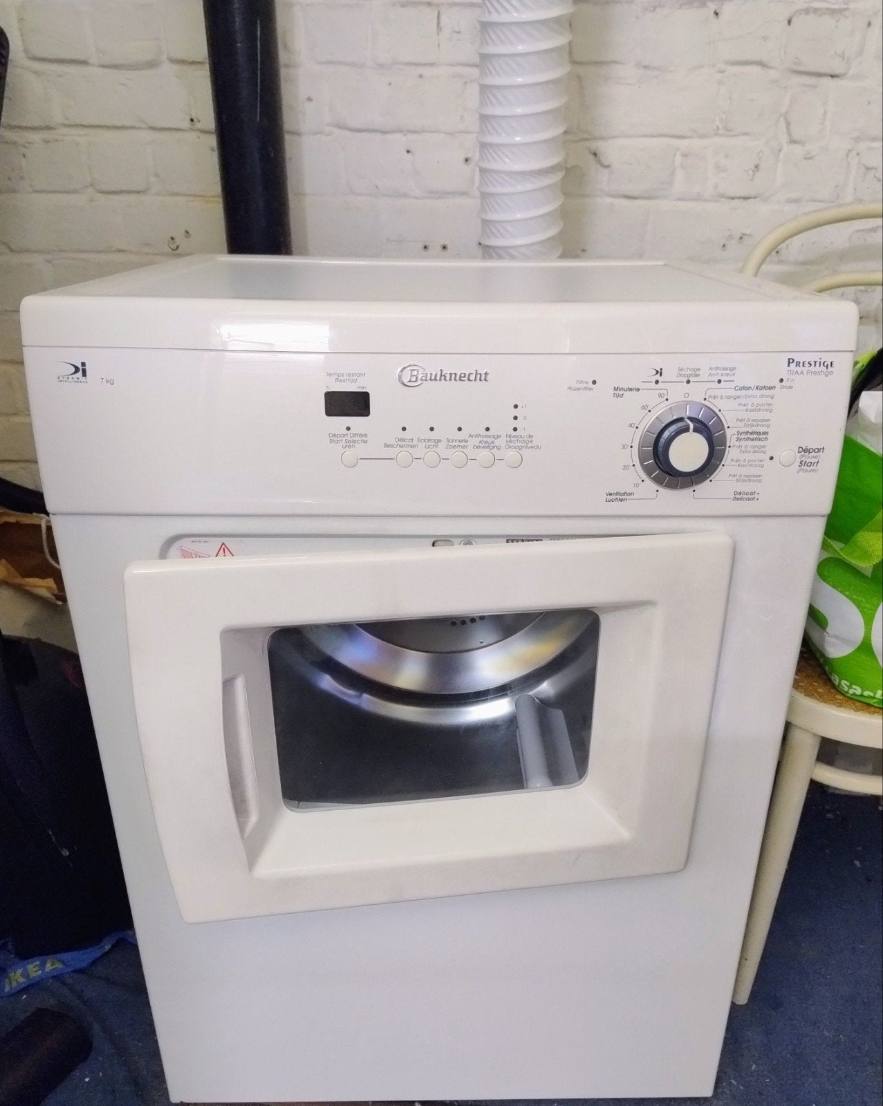 Sèche-linge Bauknecht Prestige 7kg, Elektronische apparatuur, Droogkasten, Ophalen