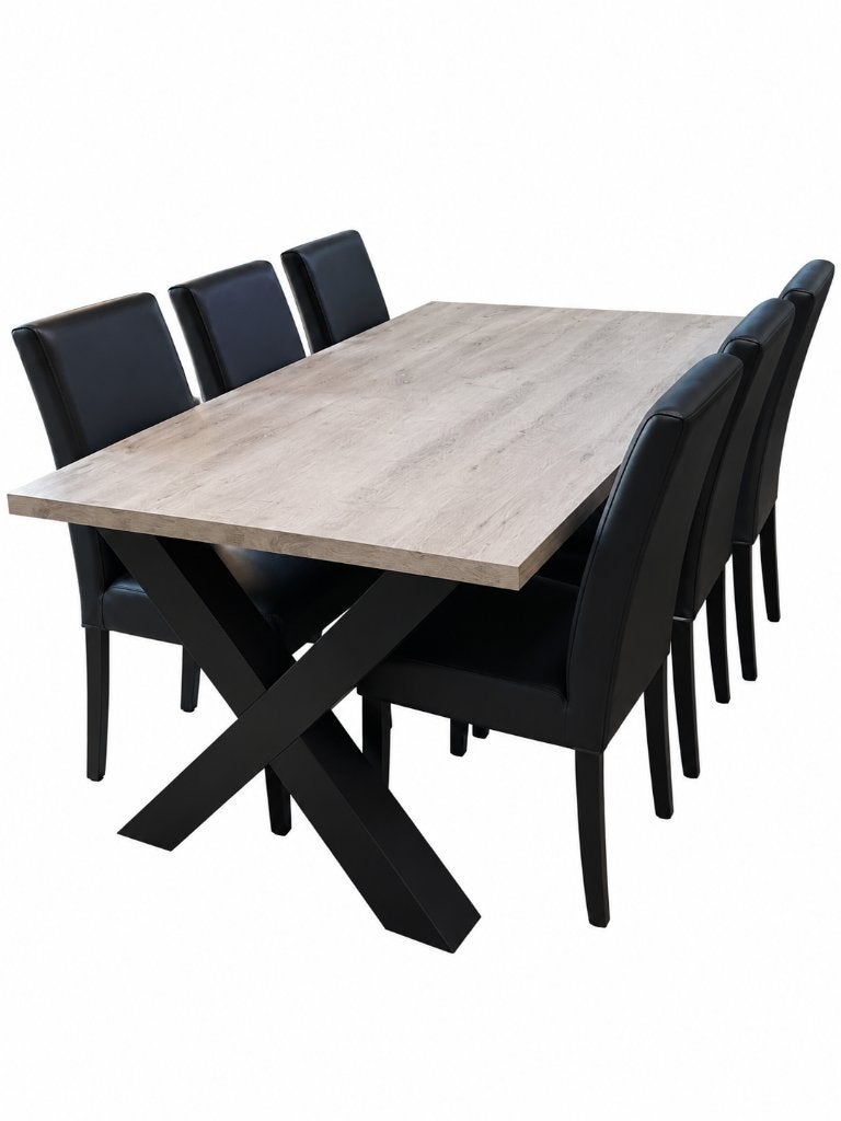Ensemble de mobilier complet, Maison & Meubles, Enlèvement, Comme neuf, Modern, industriële stijl, 4 à 6 chaises