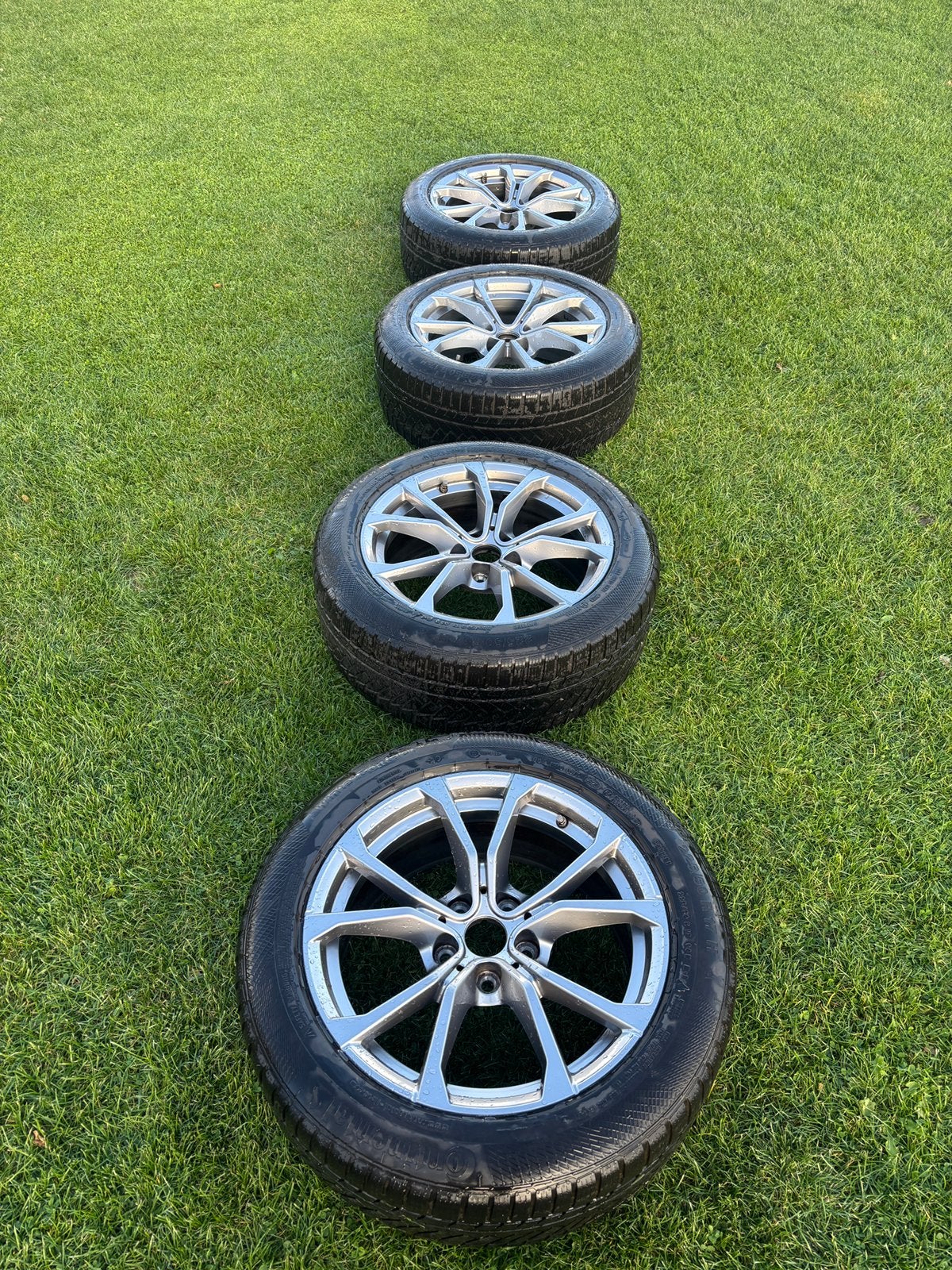 4 jantes alu d'origine BMW 17" 776 + Pneus hiver Continental, Autos : Pièces & Accessoires, Pneus et Jantes, Pneus hiver, Véhicule de tourisme
