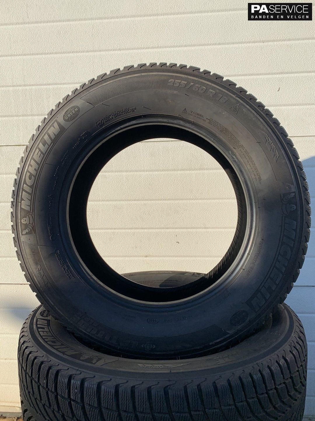 4x Michelin 255 60 18 winterbanden 7.2 mm en 6,8 mm, Auto-onderdelen, Banden en Velgen, Banden en Velgen, Winterbanden, 18 inch