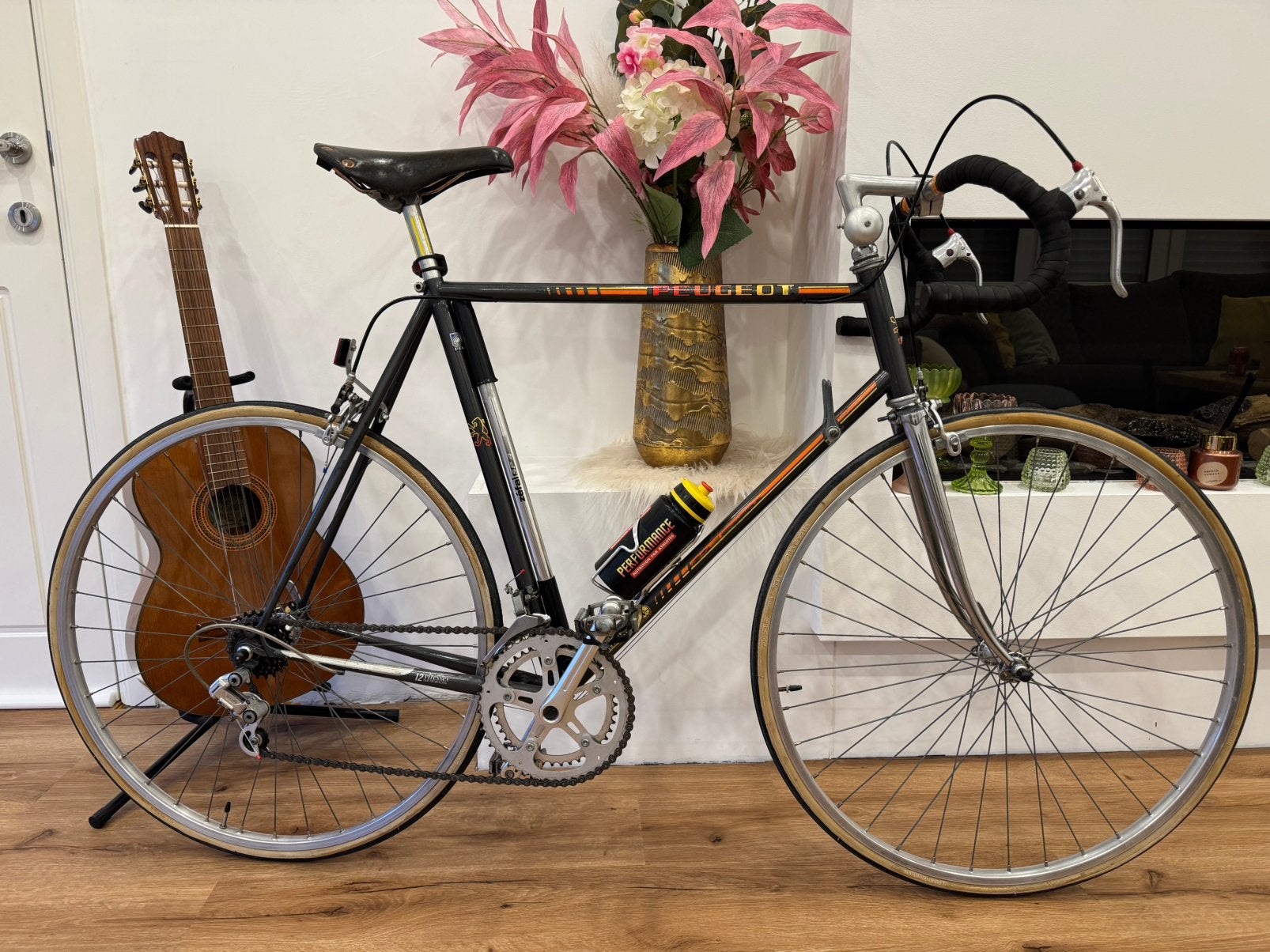 Prachtige Retro Peugeot Ventoux uit 1986 in zeer mooie sta, Vélos & Vélomoteurs, 55 à 59 cm, Enlèvement ou Envoi, Frein sur jante