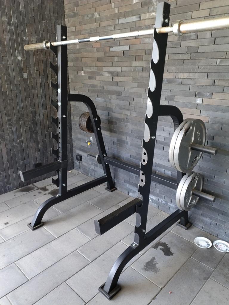 Powerrack Gorilla Sports, Sport en Fitness, Fitnessmaterialen, Gebruikt, Benen, Borst, Rug, Ophalen