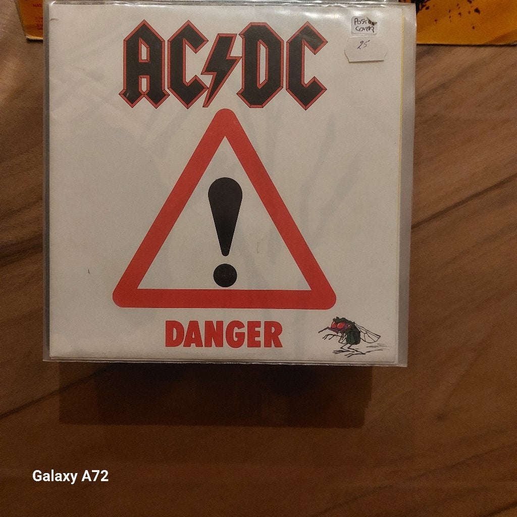 ac dc danger posterbag, Cd's en Dvd's, Gebruikt, 7 inch, Ophalen of Verzenden, Rock en Metal