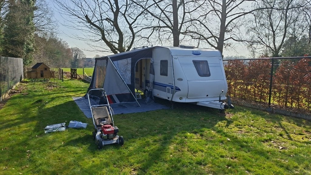 Voortent caravan Dorema, Caravans en Kamperen, Ophalen, Zo goed als nieuw, Dorema