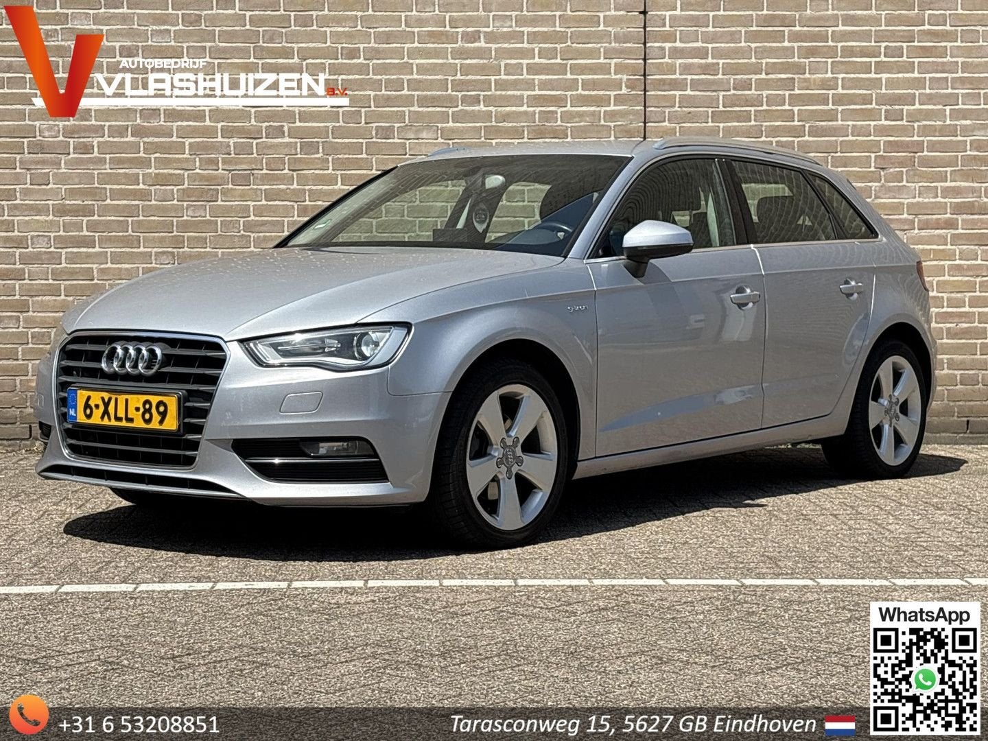 Audi A3 Sportback 1.4 TFSI Ambition Pro Line plus g-tron Aut, Autos, Argent ou Gris, Entreprise, Autres carburants, Noir