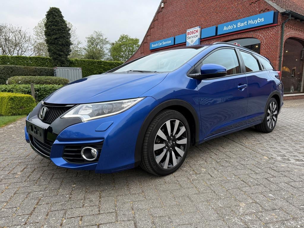 Honda Civic Tourer Elegance 1.6 i-DTEC - GPS / CLIMATRONIC /, Stof, Gebruikt, Euro 6, 120 pk