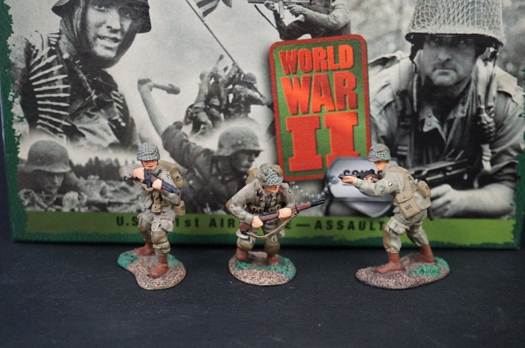 W Britains 101st Airborne soldaten - 1/30 - TOP, Ophalen of Verzenden