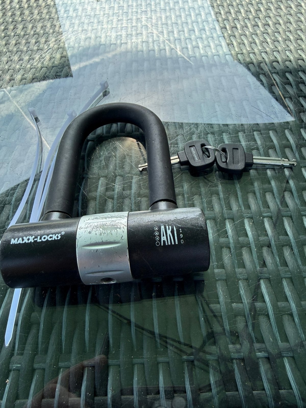 Maxi beugelslot u-lock, Motos, Enlèvement, Comme neuf