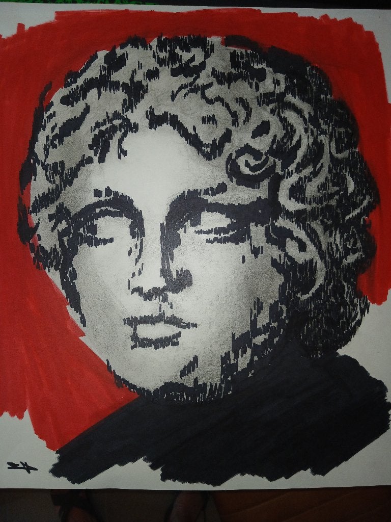 Origineel werk op papier, Antiek en Kunst, Kunst | Schilderijen | Modern, Ophalen