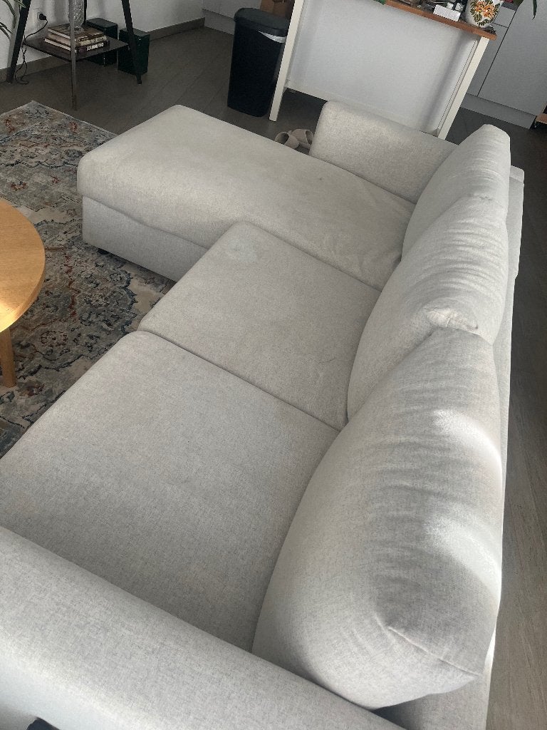 VIMLE 3zits bank met chaise longue, Huis en Inrichting, Ophalen, Gebruikt, Driepersoons