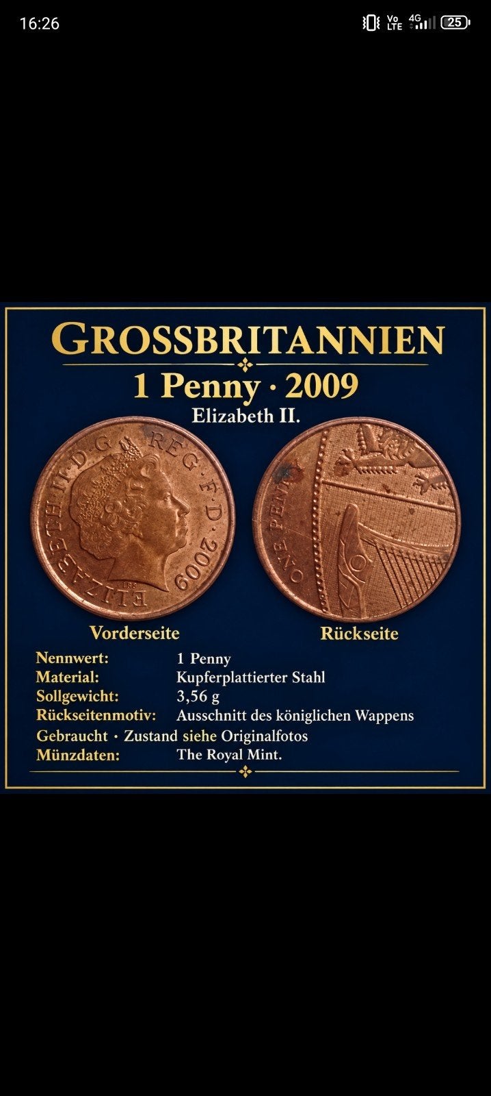 pièce Elizabeth 2009, Timbres & Monnaies, Enlèvement ou Envoi