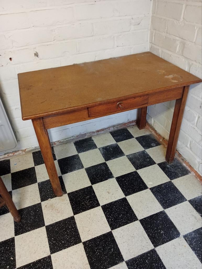 Antieke keuken tafel, Antiek en Kunst, Ophalen