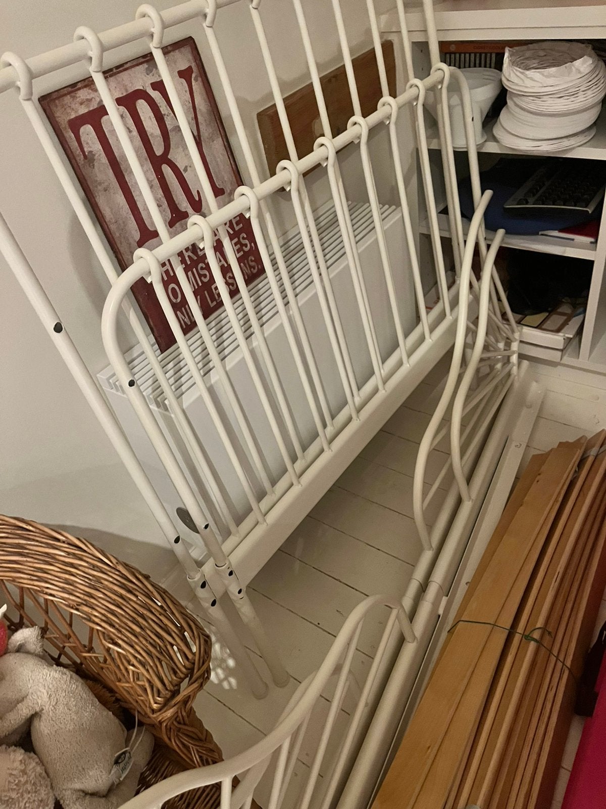 Meegroeibed IKEA, Kinderen en Baby's, Kinderkamer | Bedden, Ophalen, 85 tot 100 cm, Gebruikt, Lattenbodem