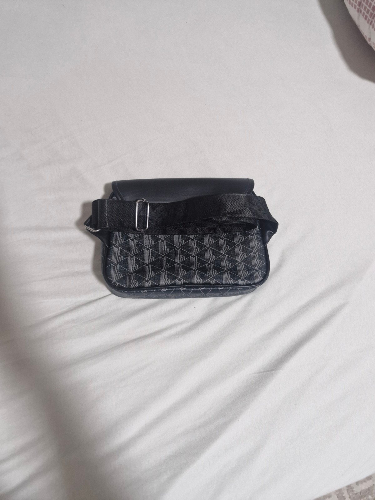 sacoche à bandoulière unisexe noir/gris, Neuf, Autres marques, Cuir, Enlèvement