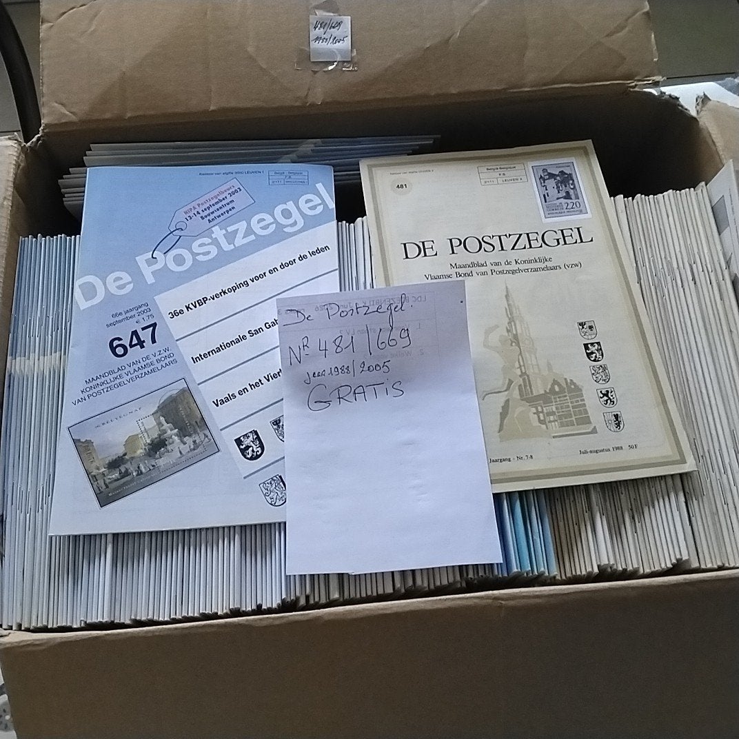 BELGIQUE Magazine De Stamp 481/669 GRATUIT, Enlèvement